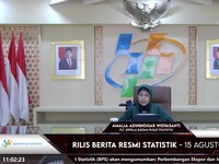 Rilis BPS: Ekspor RI Amblas 21,21%, Jadi US$ 22 Miliar