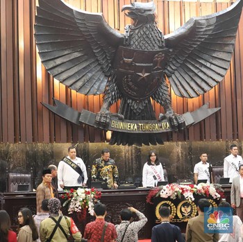 Penampakan Gladi Bersih Jelang Sidang Tahunan MPR
