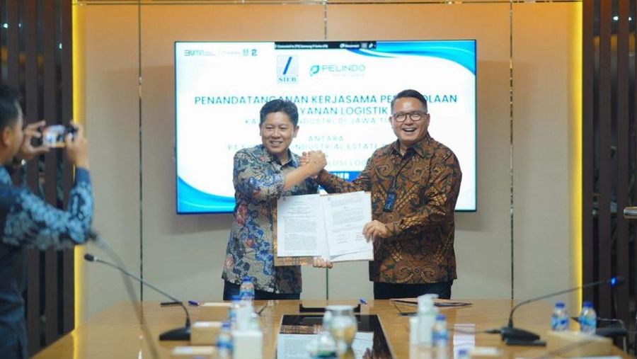 PT Pelindo Solusi Logistik (SPSL) bekerja sama dengan PT Surabaya Industrial Estate Rungkut (PT SIER) dalam pengelolaan pelayanan logistik terintegrasi di kawasan industri Jawa Timur (Dok Pelindo)