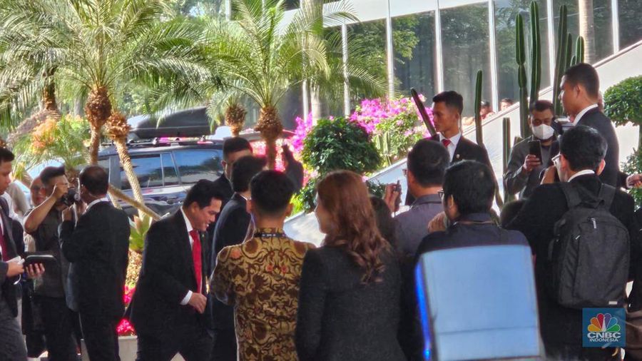 Erick Thohir saat sidang tahunan MPR, DPR dan DPD RI, Jakarta, Rabu (16/8/2023). (վ/Firda Dwi)