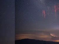 Heboh Cahaya Merah Langka di Langit Tertangkap Kamera 1 Detik