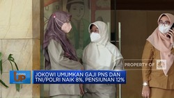Jokowi Umumkan Gaji PNS Dan TNI/Polri Naik 8%, Pensiunan 12%