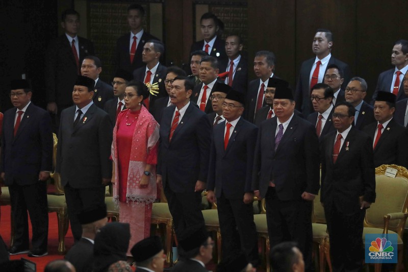 Pidato kenegaraan Presiden RI saat sidang tahunan MPR, DPR dan DPD RI, Jakarta, Rabu (16/8/2023). (CNBC Indonesia/Muhammad Sabki) Pidato kenegaraan Presiden RI saat sidang tahunan MPR, DPR dan DPD RI, Jakarta, Rabu (16/8/2023). (CNBC Indonesia/Muhammad Sabki)