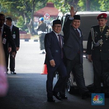 Prabowo dan Cak Imin Mesra di Sidang Tahunan MPR