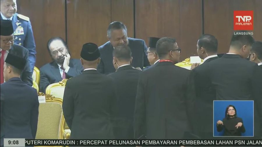 Suasana jelang sidang tahunan MPR, DPR, DPD RI, Jakarta, Rabu (16/8/2023). (Tangkapan layar Youtube DPR RI)