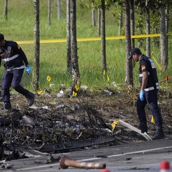 Hancur Berantakan Pesawat Sipil Jatuh di Selangor, Malaysia