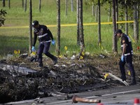Hancur Berantakan Pesawat Sipil Jatuh di Selangor, Malaysia