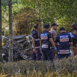 Pesawat Jatuh di Perkebunan Sawit, 2 Tewas
