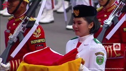 TIM Indonesia Jaya jadi Pasukan Penurunan Bendera Pusaka HUT