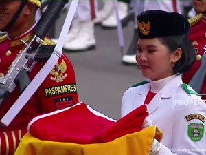 TIM Indonesia Jaya jadi Pasukan Penurunan Bendera Pusaka HUT