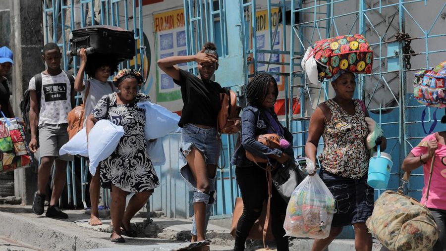 Kekerasan geng kriminal marak terjadi di Port-au-Prince, ibu kota Haiti. (REUTERS/RALPH TEDY EROL)
