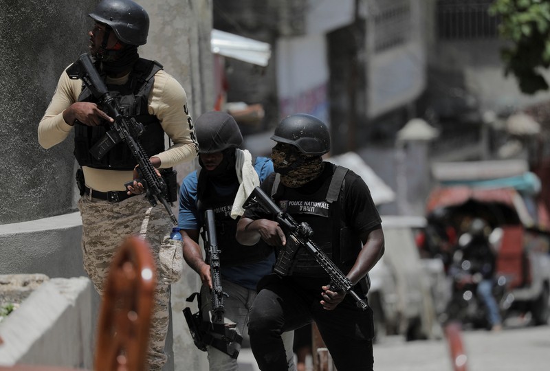Kekerasan geng kriminal marak terjadi di Port-au-Prince, ibu kota Haiti. (REUTERS/RALPH TEDY EROL)