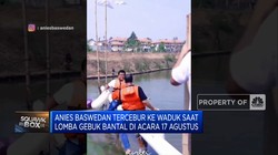 Video: Lomba 17 Agustus, Anies Baswedan Tercebur Ke Waduk