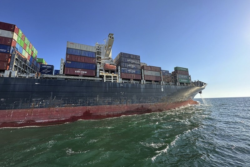 Rusia melancarkan serangan terhadap gudang biji-bijian di wilayah Odesa, Ukraina, pada tanggal 16 Agustus 2023. (Odesa Regional Administration Press Office via AP) Rusia melancarkan serangan terhadap gudang biji-bijian di wilayah Odesa, Ukraina, pada tanggal 16 Agustus 2023. (Odesa Regional Administration Press Office via AP)