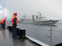 Penampakan Kapal Perang Rusia dan Tingkok di Samudra Pasifik
