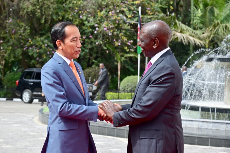 Pertemuan bilateral presiden Joko Widodo dengan Presiden William Ruto. (Dok. Sekretariat Presiden)