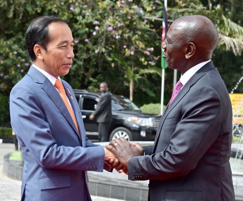 Pertemuan bilateral presiden Joko Widodo dengan Presiden William Ruto. (Dok. Sekretariat Presiden)