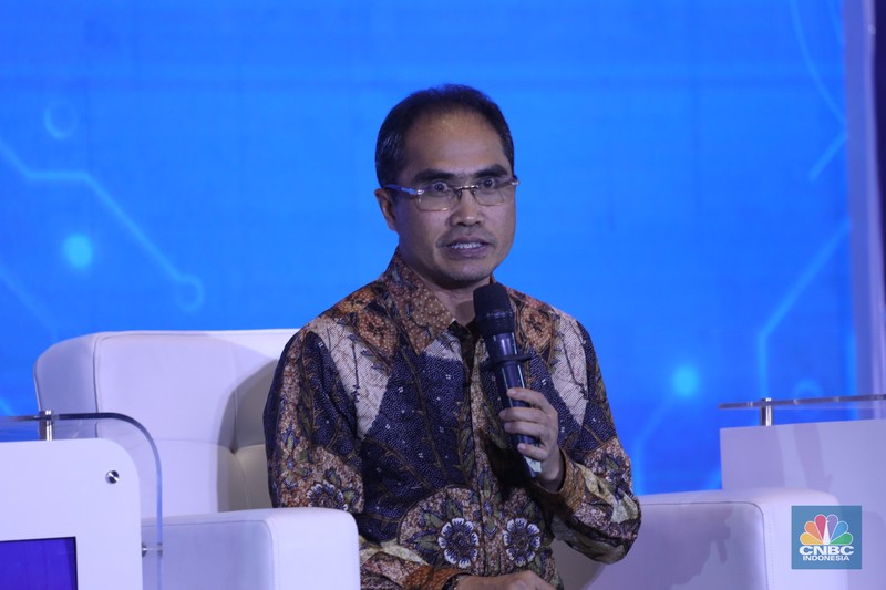 Suasana acara Collaboration For Innovation Tech Confrence di Sopo del Tower, Jakarta, Selasa (22/8/2023). (CNBC Indonesia/Tri Susilo) Suasana acara Collaboration For Innovation Tech Confrence di Sopo del Tower, Jakarta, Selasa (22/8/2023). (CNBC Indonesia/Tri Susilo)