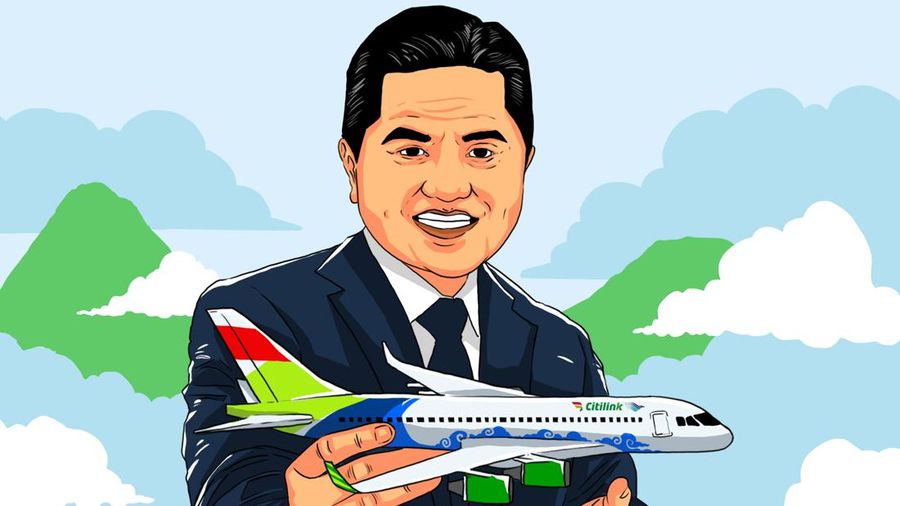 Erick Thohir Blakblakan Alasan Merger Garuda-Pelita-Citilink