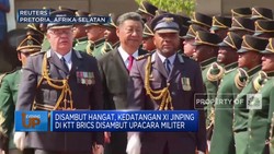 Kedatangan Xi Jinping Di KTT BRICS Disambut Upacara Militer