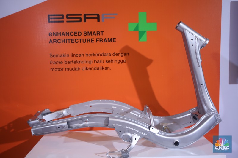 Rangka eSAF motor skutik Honda. (Dok. AHM) Rangka eSAF motor skutik Honda. (Dok. AHM)