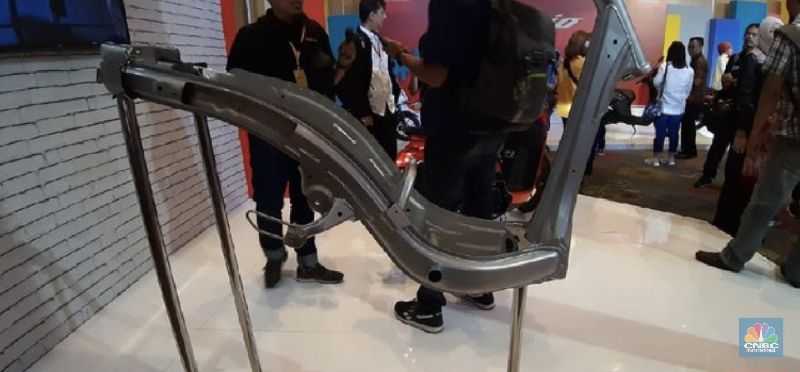 Rangka eSAF motor skutik Honda. (Dok. AHM) Rangka eSAF motor skutik Honda. (Dok. AHM)