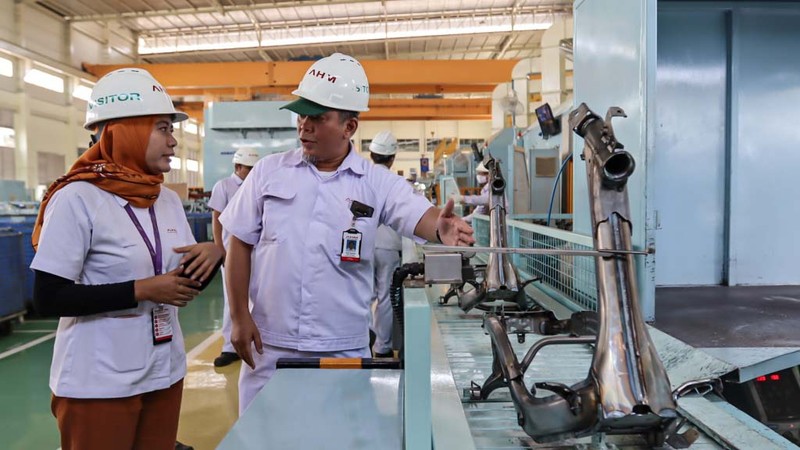 Rangka eSAF motor skutik Honda. (Dok. AHM) Rangka eSAF motor skutik Honda. (Dok. AHM)