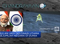 RI Lewat, India  Sukses Mendarat di Bulan