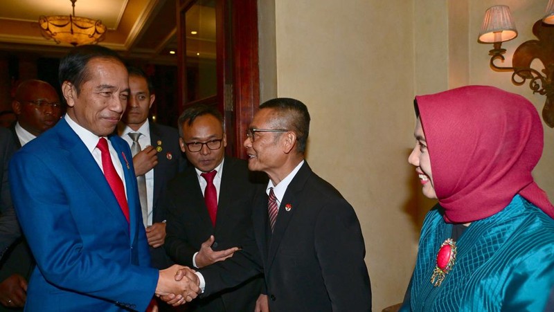 Presiden Jokowi Tiba di Johannesburg Afrika Selatan. (Muchlis Jr - Biro Pers Sekretariat Presiden)
