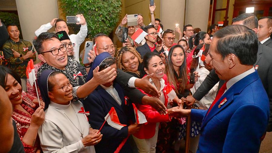 Presiden Jokowi Tiba di Johannesburg Afrika Selatan. (Muchlis Jr - Biro Pers Sekretariat Presiden)