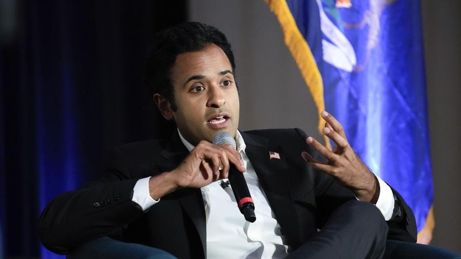 Vivek Ramaswamy. (AP Photo/Paul Sancya)