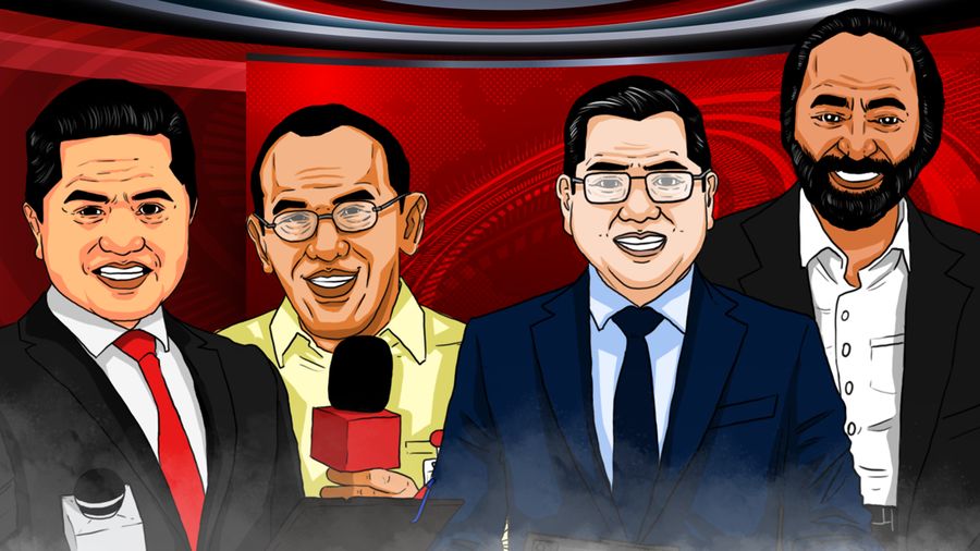 4 Raja Media Kakap RI Tarung Politik, Sosok Ini Terkaya
