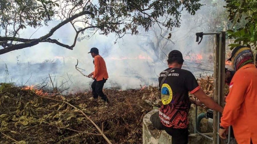 Kejadian kebakaran hutan dan lahan (karhutla) di Kota Palangka Raya kembali meningkat dalam sepekan terakhir. (Dok. mediacenter.palangkaraya)
