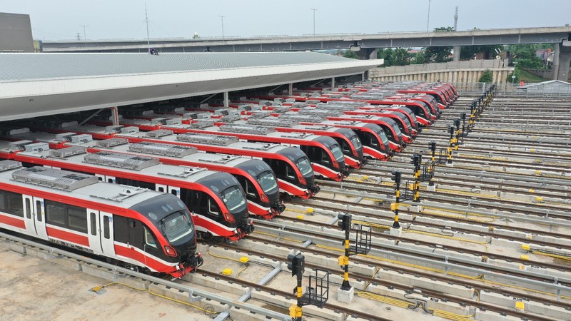 Penampakan LRT Jabodebek jelang beroperasi Senin pekan depan 28 Agustus 2023. Penampakan LRT Jabodebek jelang beroperasi Senin pekan depan 28 Agustus 2023. (Dok. KAI)