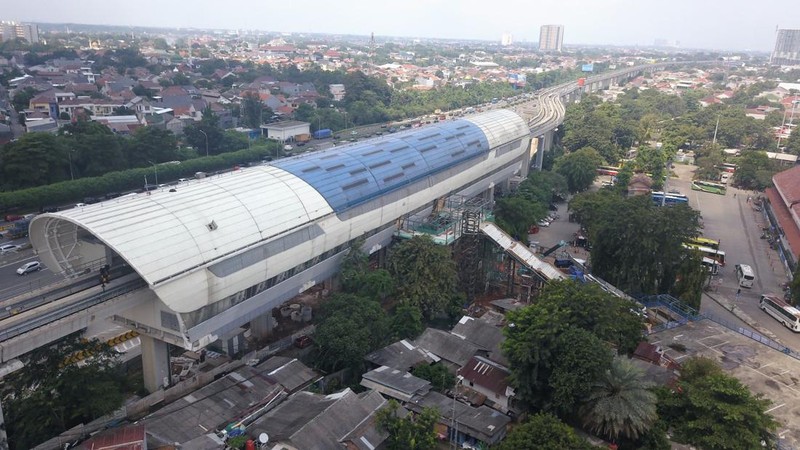 Penampakan LRT Jabodebek jelang beroperasi Senin pekan depan 28 Agustus 2023. (Dok. KAI)