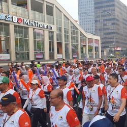 Bank Mega Syariah Virtual Run & Ride Meriahkan CFD Jakarta