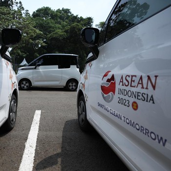 Potret Deretan Mobil Listrik Jadi Kendaraan Utama KTT ASEAN