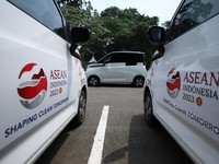 Potret Deretan Mobil Listrik Jadi Kendaraan Utama KTT ASEAN