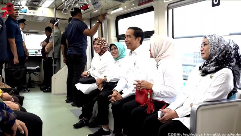 Presiden Jokowi Resmikan LRT Terintegrasi Jabodebek, 28 Agustus 2023