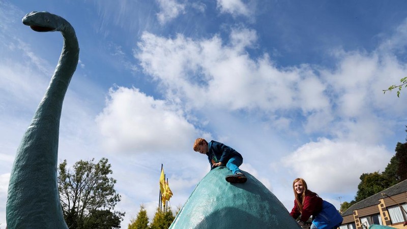 Volunteers take off in the Loch Ness Project Research Vessel, Deep Scan, as they take part in the largest Loch Ness Monster hunt for 50 years in Scotland, Britain, August 27, 2023. REUTERS/Russell Cheyne