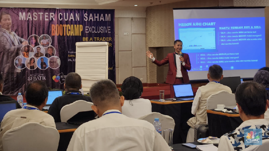 InvestasiKu Bersama Master Cuan Saham di Acara Bootcamp “Be a Trader Be a Master”. (Dok Ist)
