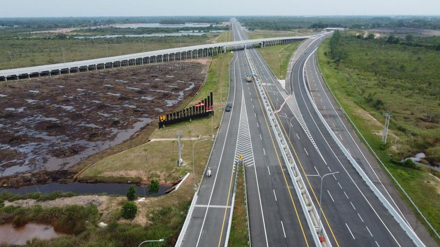 Tol Simpang Indralaya - Prabumulih. (Dok. Hutama Karya)