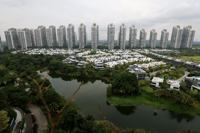 COUNTRY GARDEN-MALAYSIA/ A view of the residential apartments in Country Garden's Forest City development in Johor Bahru, Malaysia August 16, 2023. REUTERS/Edgar Su