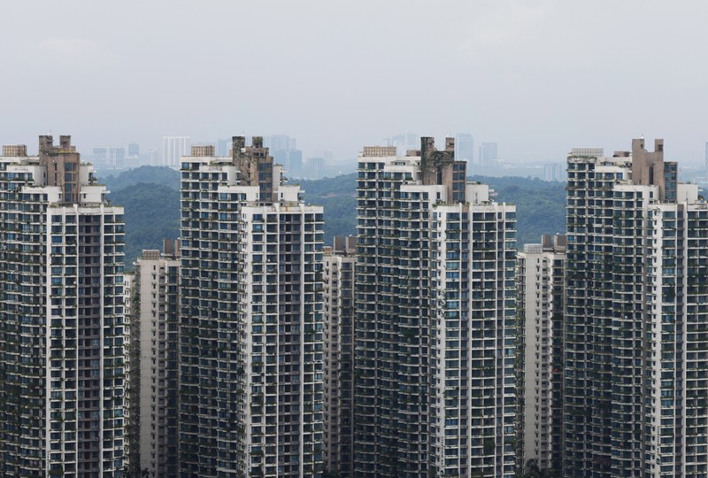COUNTRY GARDEN-MALAYSIA/ A view of the residential apartments in Country Garden's Forest City development in Johor Bahru, Malaysia August 16, 2023. REUTERS/Edgar Su