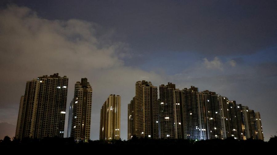 A view of the residential apartments in the evening in Country Garden's Forest City development in Johor Bahru, Malaysia August 16, 2023. REUTERS/Edgar Su