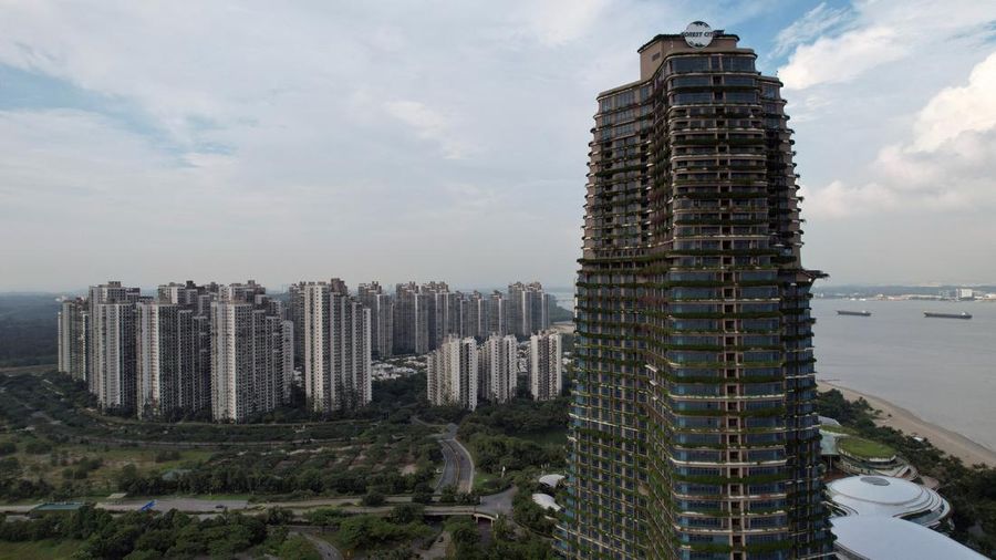 A view of the residential apartments in Country Garden's Forest City development in Johor Bahru, Malaysia August 16, 2023. REUTERS/Edgar Su