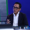 Direktur Utama Mandiri Sekuritas Oki Ramadhana dalam rangkaian program BUMN Report. (CNBC Indonesia/Tri Susilo)