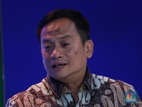 Direktur Utama PNM, Arief Mulyadi dalam rangkaian program BUMN Report. (CNBC Indonesia/Tri Susilo)