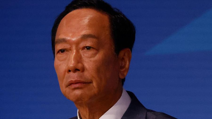 FILE PHOTO: Terry Gou, Foxconn founder announces his bid for the Taiwan presidency during a press event in Taipei, Taiwan August 28, 2023. REUTERS/Ann Wang/File Photo