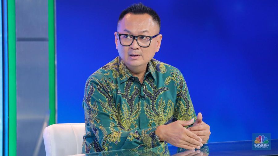 Direktur Utama Indonesaia RE, Benny Waworuntu. (CNBC Indonesia/Faisal Rahman)